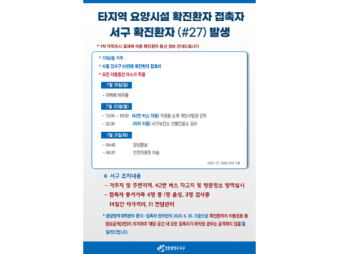 [크기변환]서구 27번째 확진환자 발생 타지역 요양시설 확진환자 가족.png